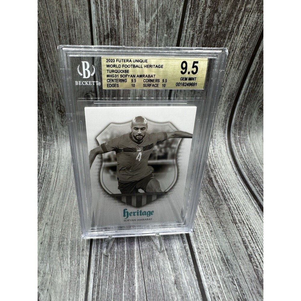 2023 FUTERA UNIQUE WORLD FOOTBALL HERITAGE TURQUOISE #HG31 SOFYAN AMRABAT 7/35